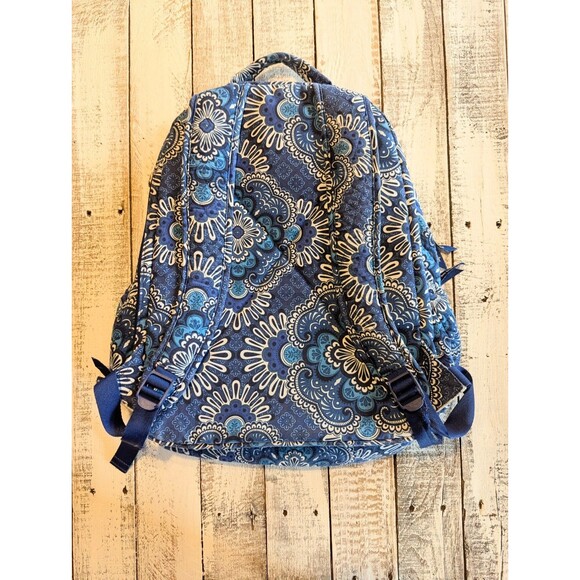 Vera Bradley Floral Quilted Blue Paisley Backpack Women\'s Adjustable Strap main image 11